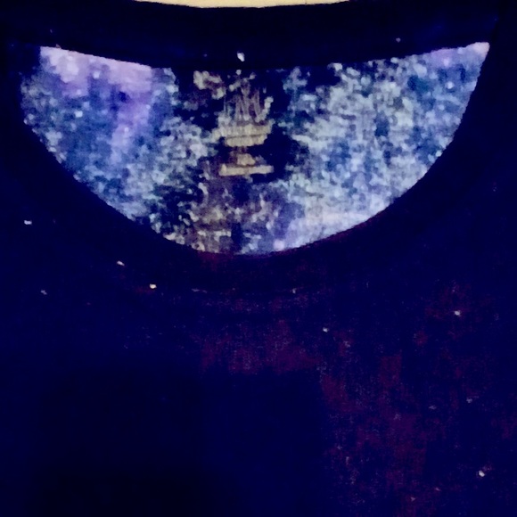 🔥SALE INC International Concepts Moon All Over Graphic Blue T-shirt Men L Macy's - Picture 4 of 4